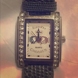 SOLD Rovada “Cera Claddagh” silver Quartz Watch